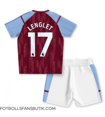 Aston Villa Clement Lenglet #17 Replika Hemmatröja Barn 2023-24 Kortärmad (+ Korta byxor)